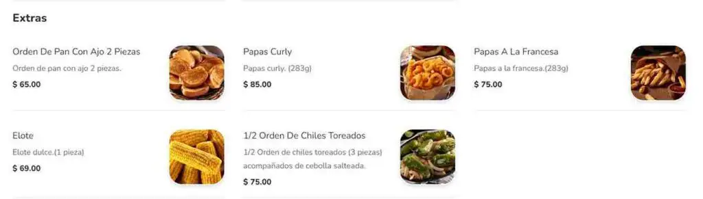 chili’s menú precios méxico locales