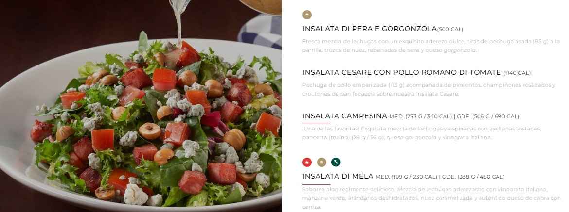 Italiannis Menú México | Últimas Tarifas 2024