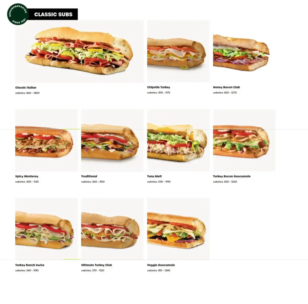 Quiznos Menú México