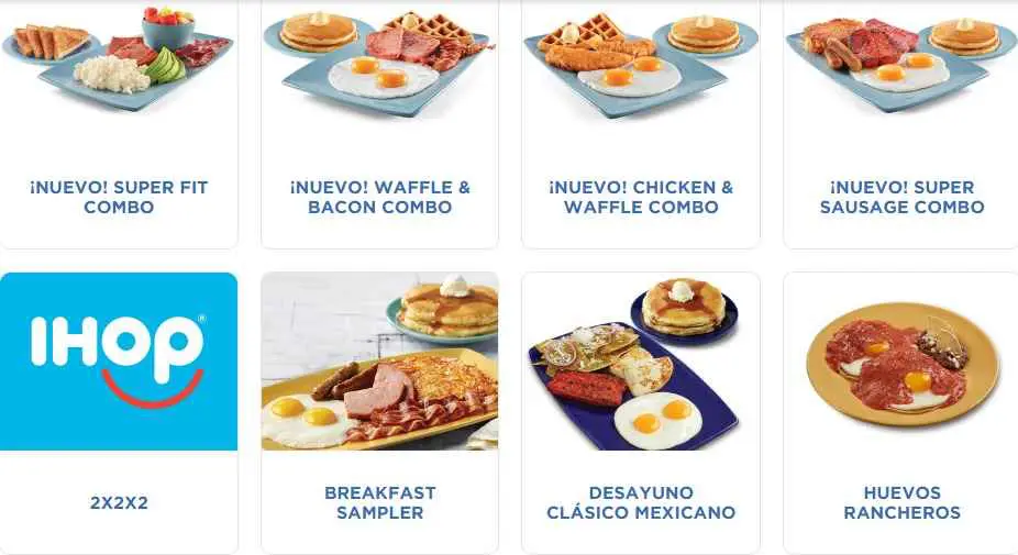 Ihop Menu México