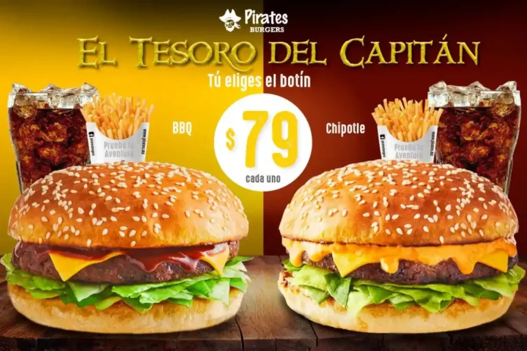 Pirates Burgers Menú Precios México Actualizado 2024