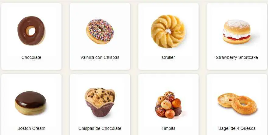 Tim Hortons Menu Mexico