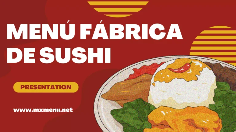 Menú Fábrica de Sushi: Un deleite culinario