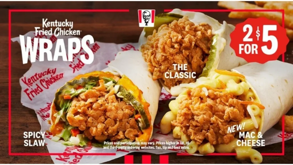 combos kfc menu y precios Combos de Wraps