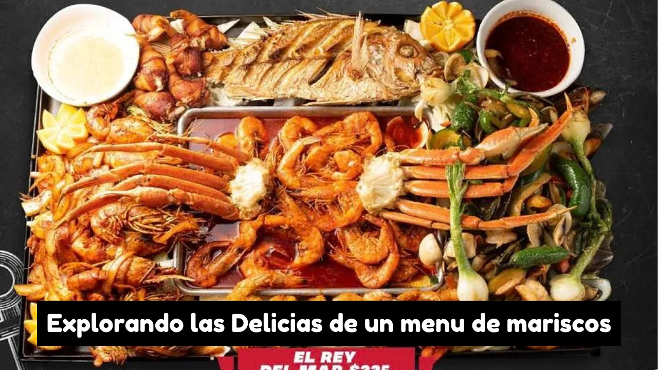 menu de mariscos