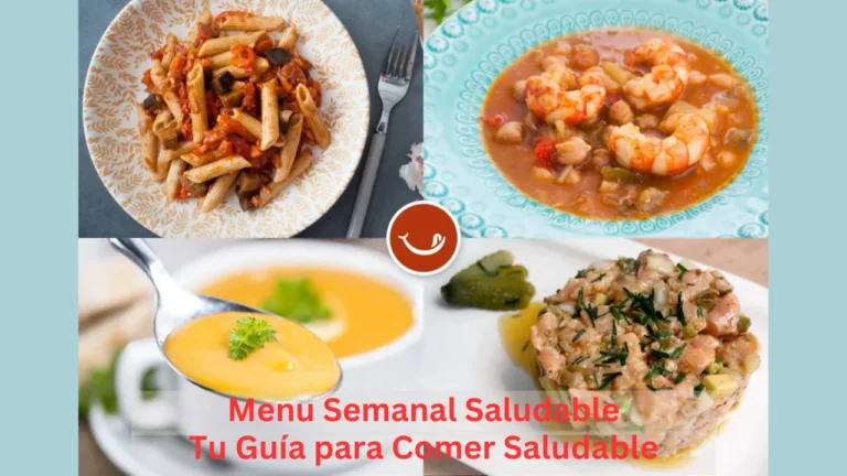 Menu Semanal Saludable: Tu Guía para Comer Saludable