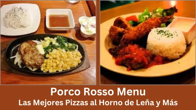 porco rosso menu