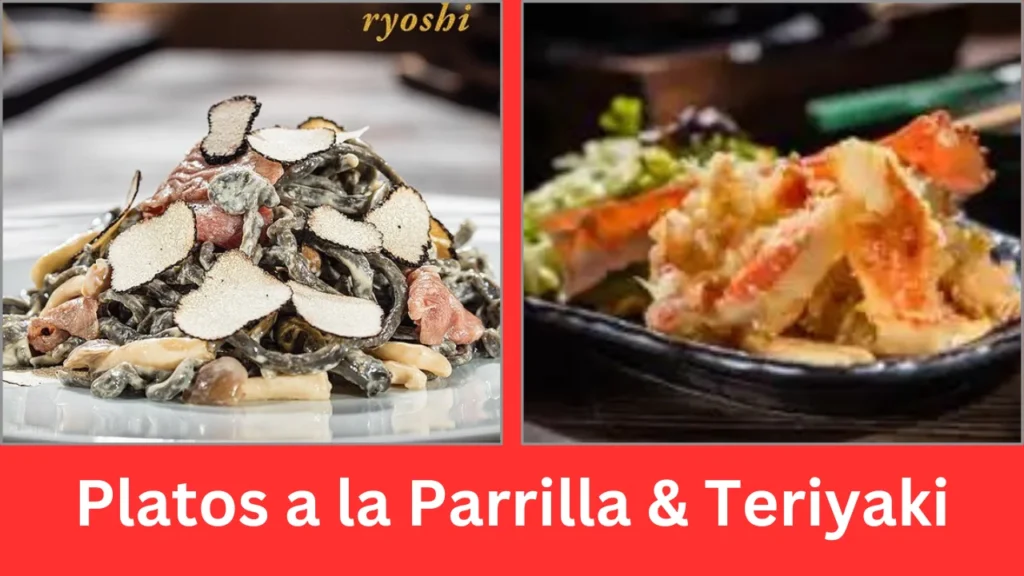 ryoshi menu Platos a la Parrilla & Teriyaki