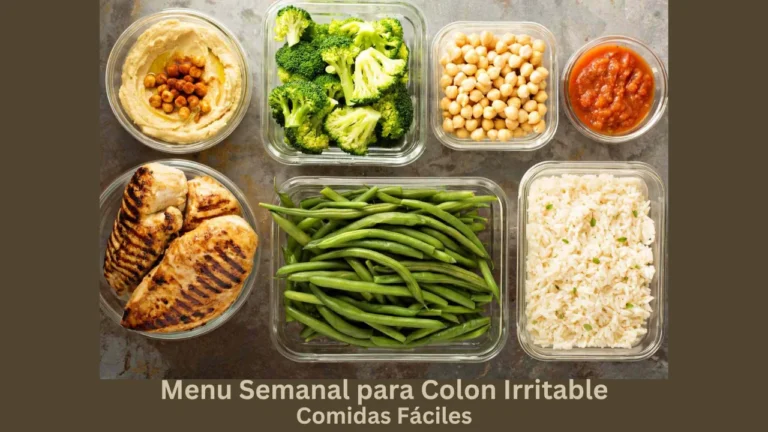 menu semanal para colon irritable