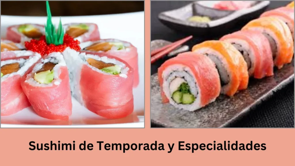 menu sushimi Sushimi de Temporada y Especialidades