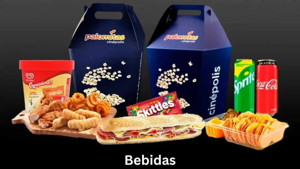 menu vip cinepolis Bebidas