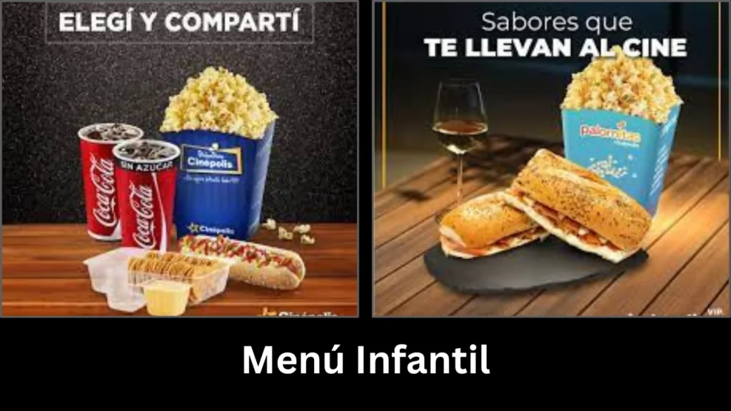 menu vip cinepolis Menú Infantil