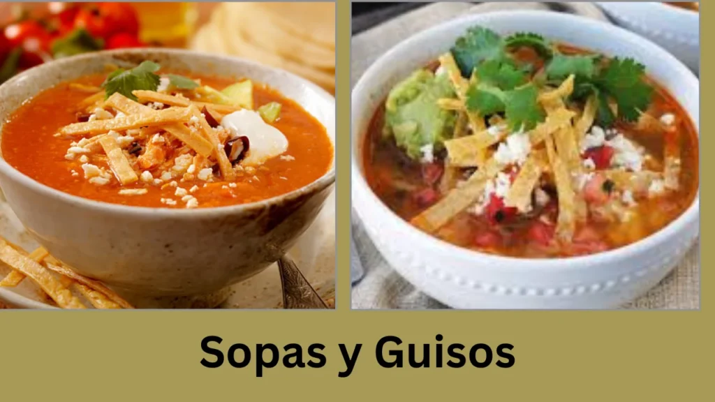 mexican menu Sopas y Guisos