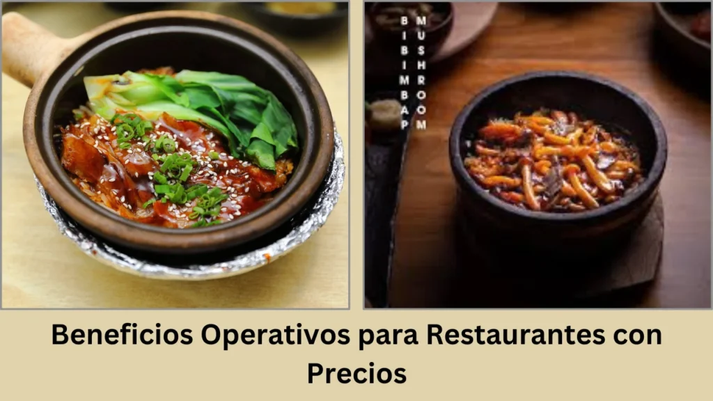 mirai menu Beneficios Operativos para Restaurantes con Precios