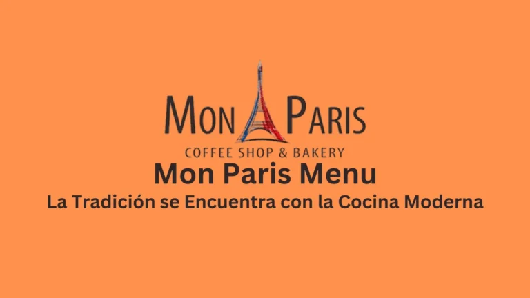 mon paris menu