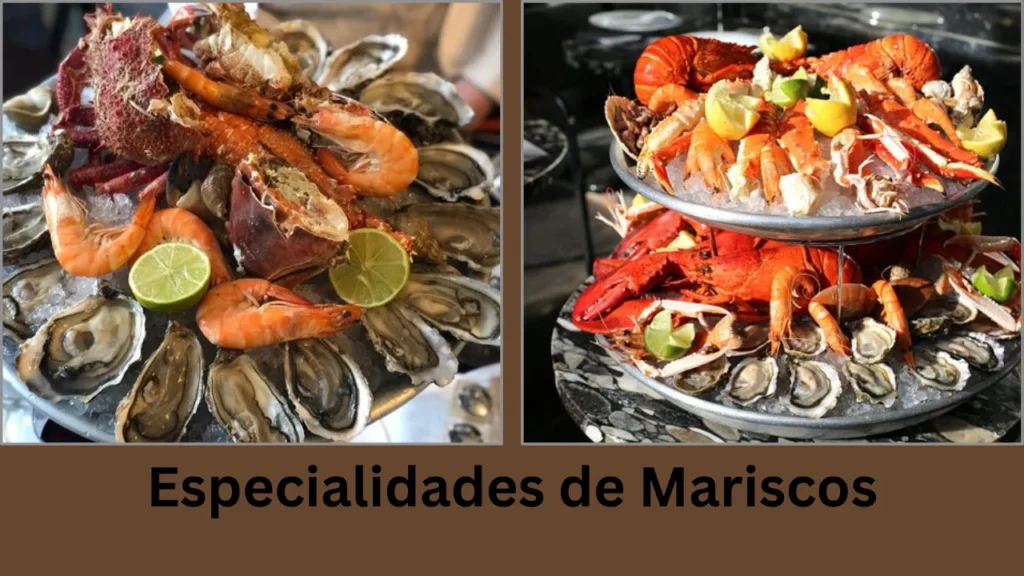 mon paris menu Especialidades de Mariscos