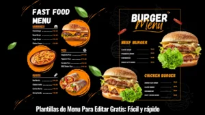 plantillas de menu para editar gratis