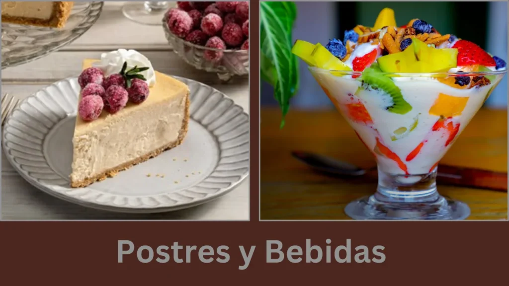 menu gorditas doña tota Postres y Bebidas