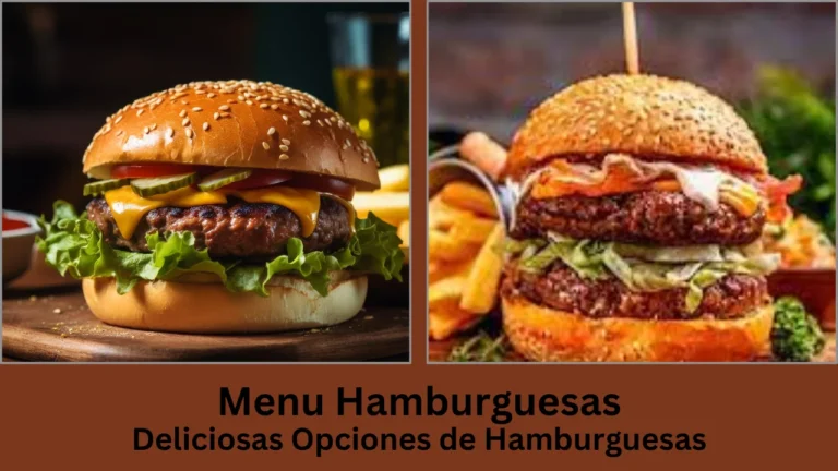 menu hamburguesas