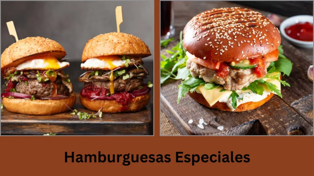 menu hamburguesas Hamburguesas Especiales