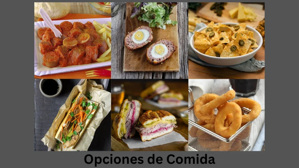 menu muncher house Opciones de Comida