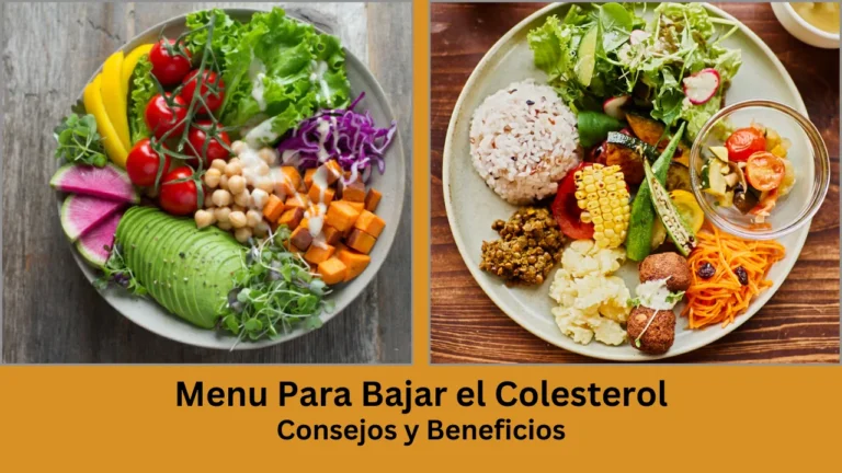 menu para bajar el colesterol