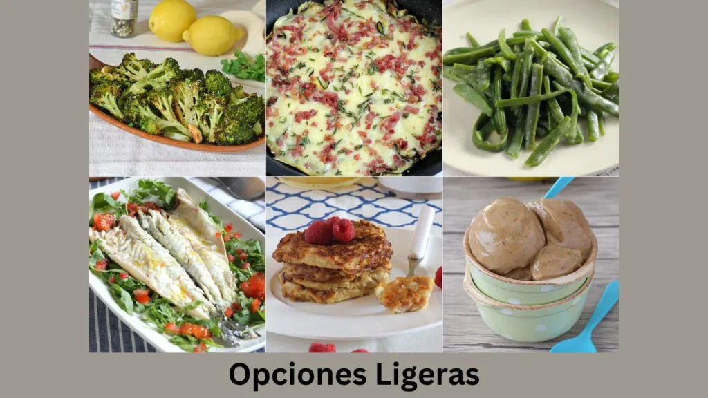 menu chillis Opciones Ligeras