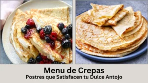 menu de crepas