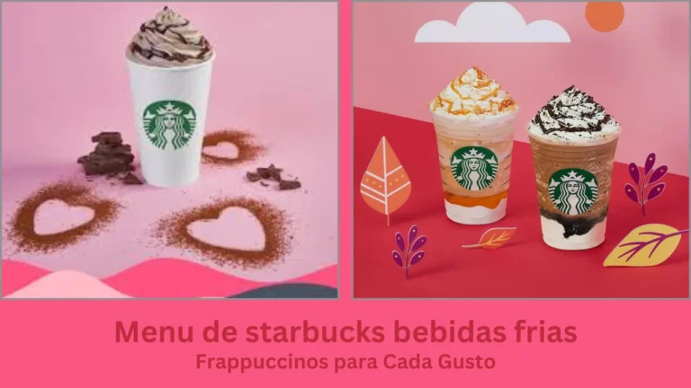 menu de starbucks bebidas frias