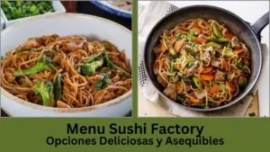 menu sushi factory