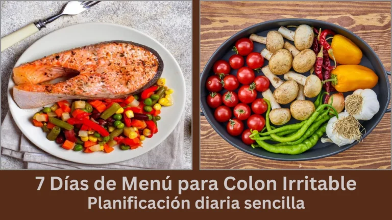 7 días de menú para colon irritable