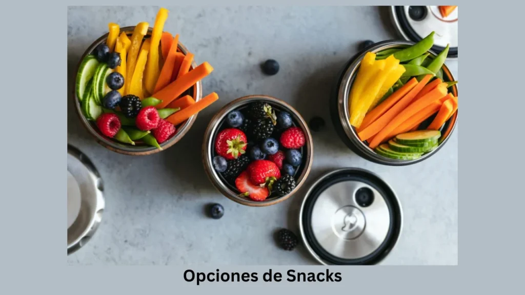 menu casero para la semana Opciones de Snacks