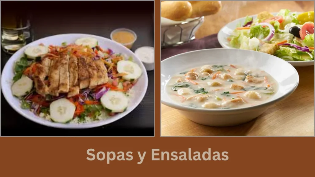 menu sierra madre Sopas y Ensaladas