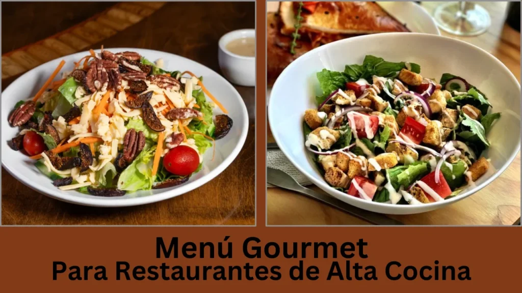 definir menú Menú Gourmet (Para Restaurantes de Alta Cocina)