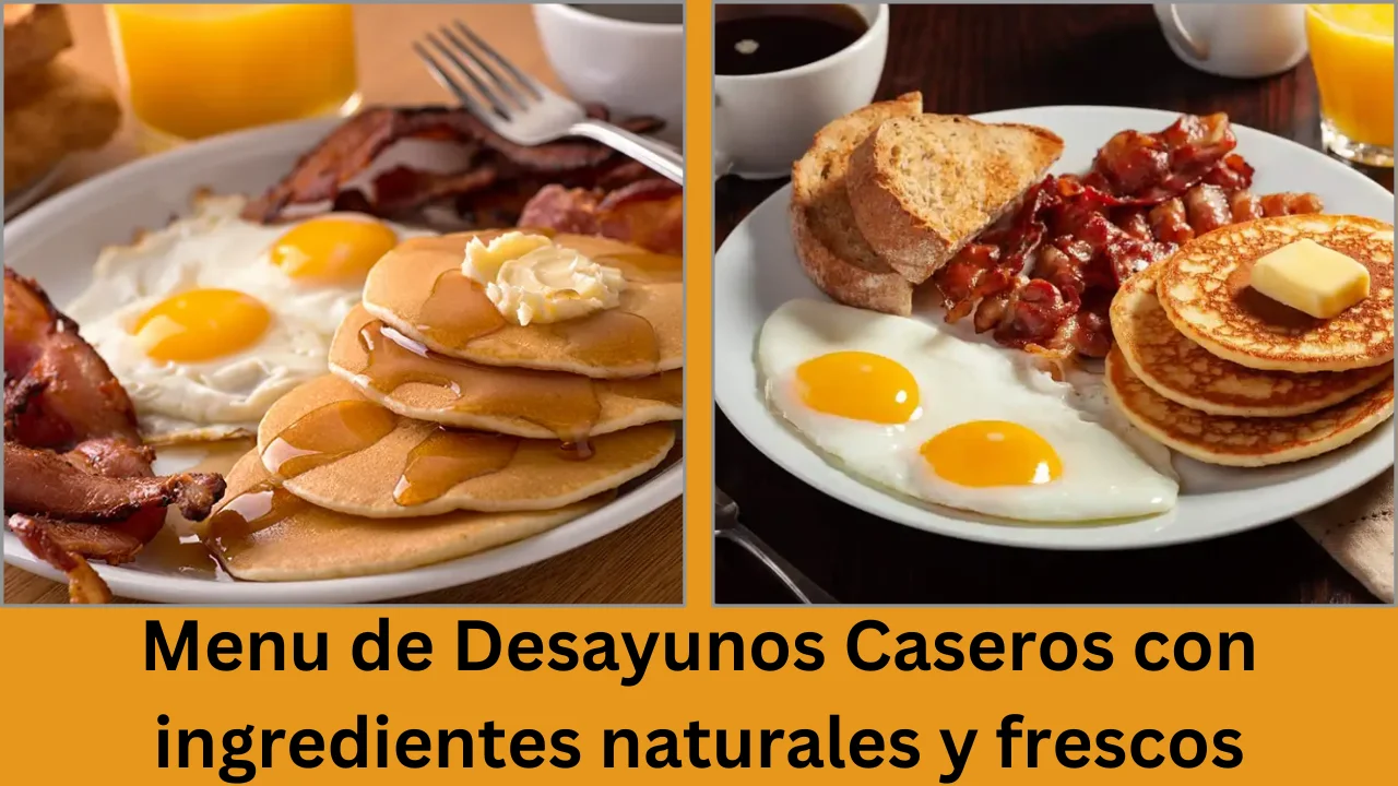 menu de desayunos caseros