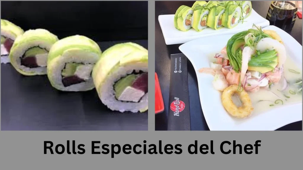 moshi moshi menu Rolls Especiales del Chef