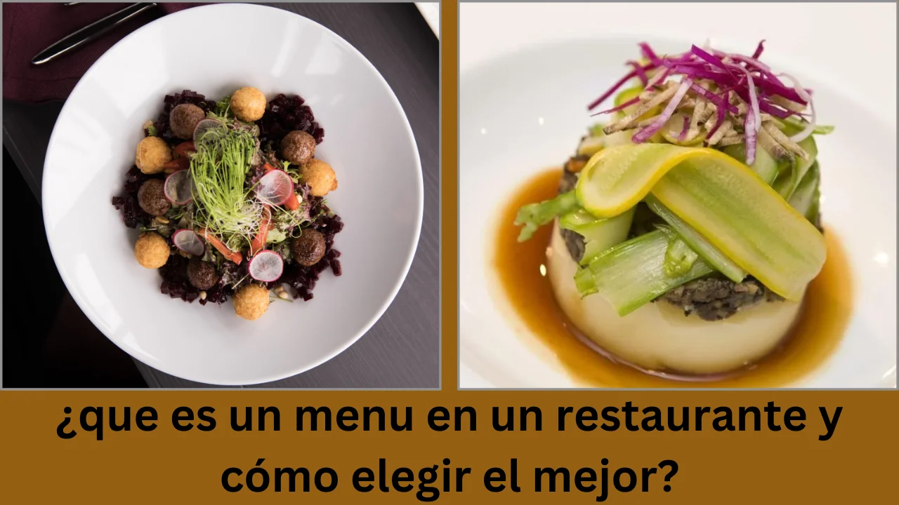 que es un menu