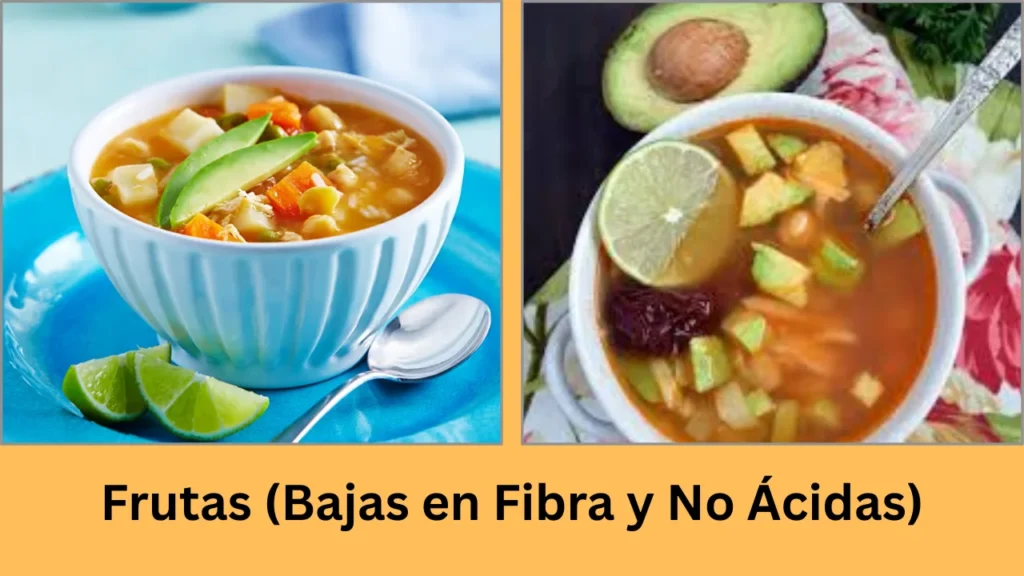 dieta astringente menu Sopas y Caldos