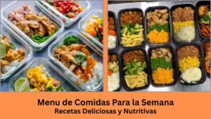 menu de comidas para la semana