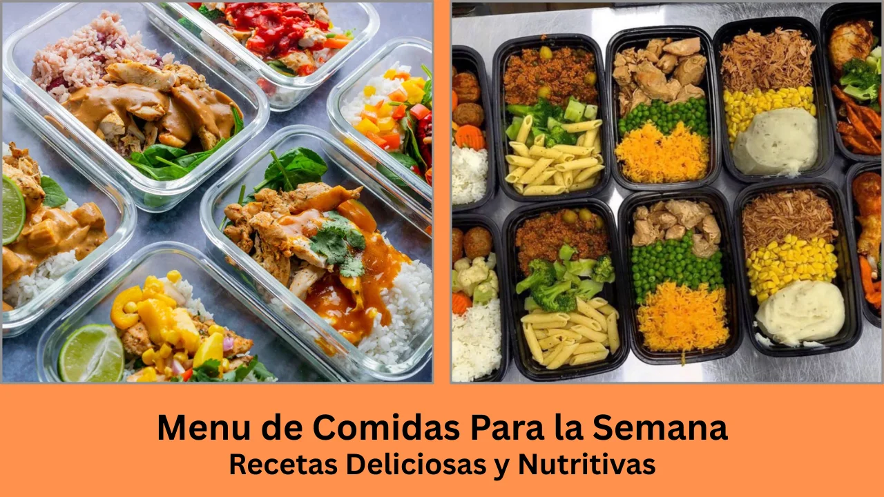 menu de comidas para la semana