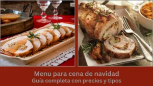 menu para cena de navidad