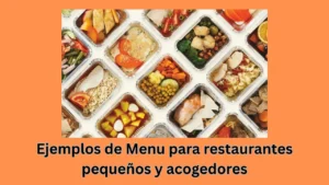ejemplos de menu