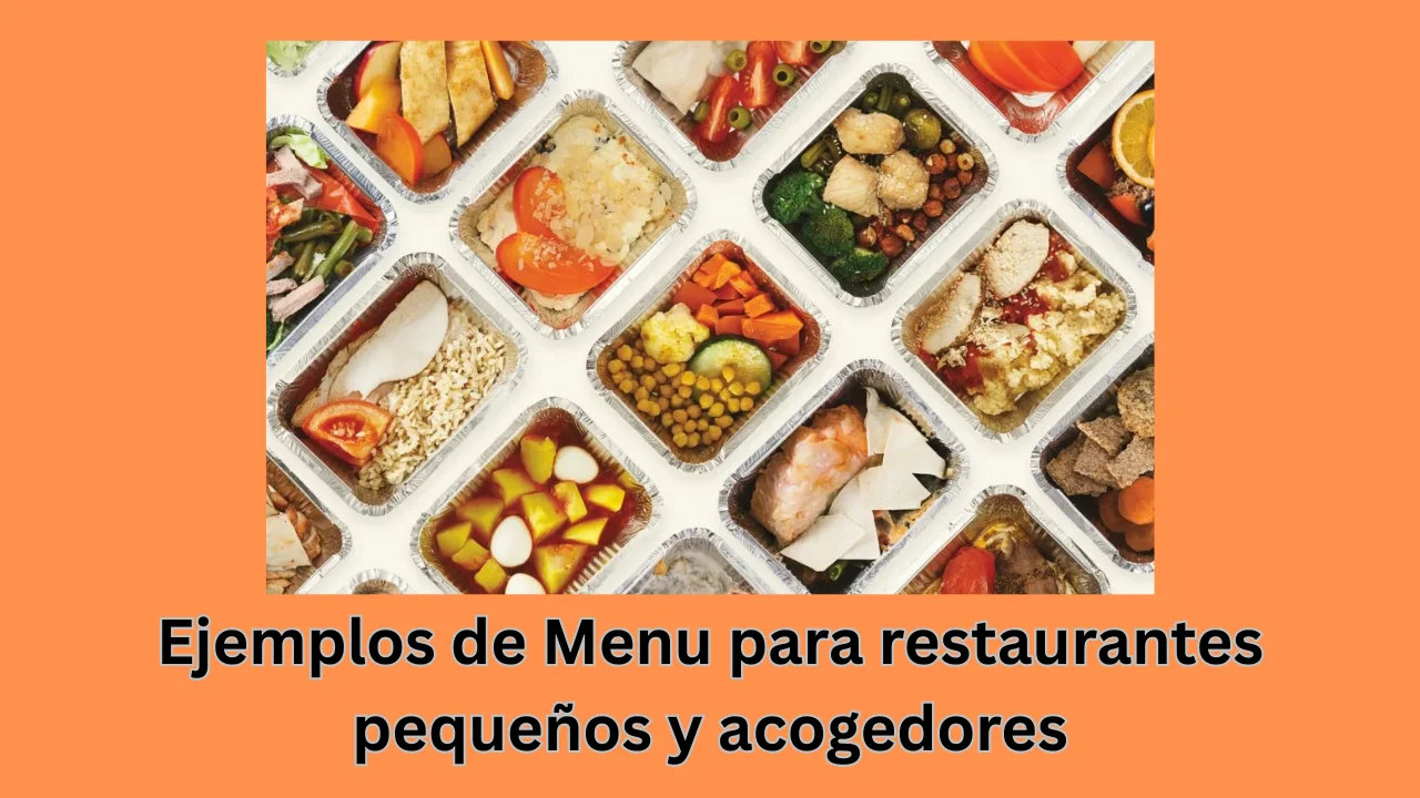 ejemplos de menu