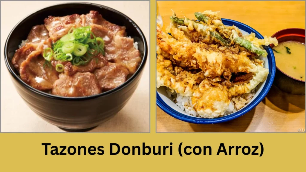 sensei menu Tazones Donburi (con Arroz)