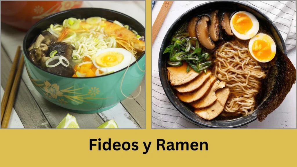 sensei menuFideos y Ramen
