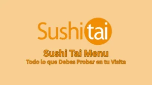 sushi tai menu