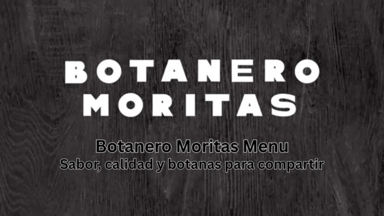botanero moritas menu