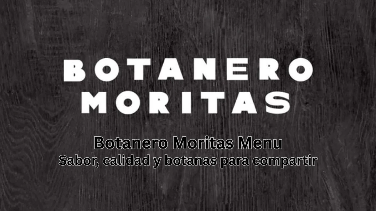 botanero moritas menu