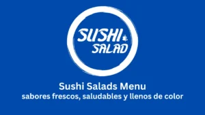 sushi salads menu