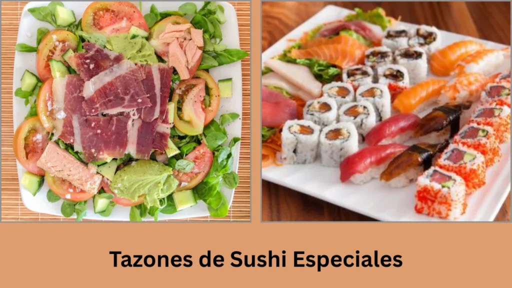 sushi salads menu Tazones de Sushi Especiales